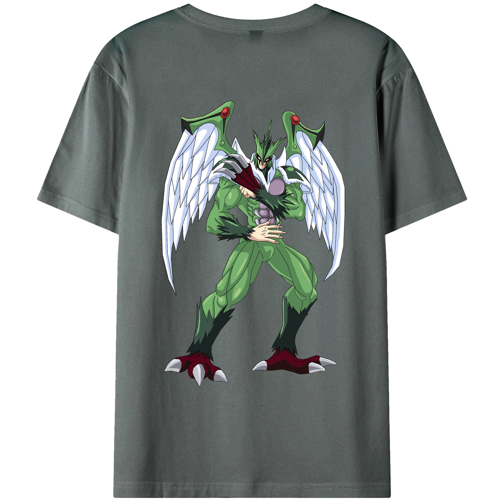 （画像用） 遊☆戯☆王 Yu-Gi-Oh! 綿100％ メンズ半袖Tシャツ（バックプリント） 通気性